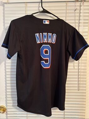 Nike NY Mets Brandon Nimmo #9  MLB Genuine Merchandise Jersey Youth Medium 10/12